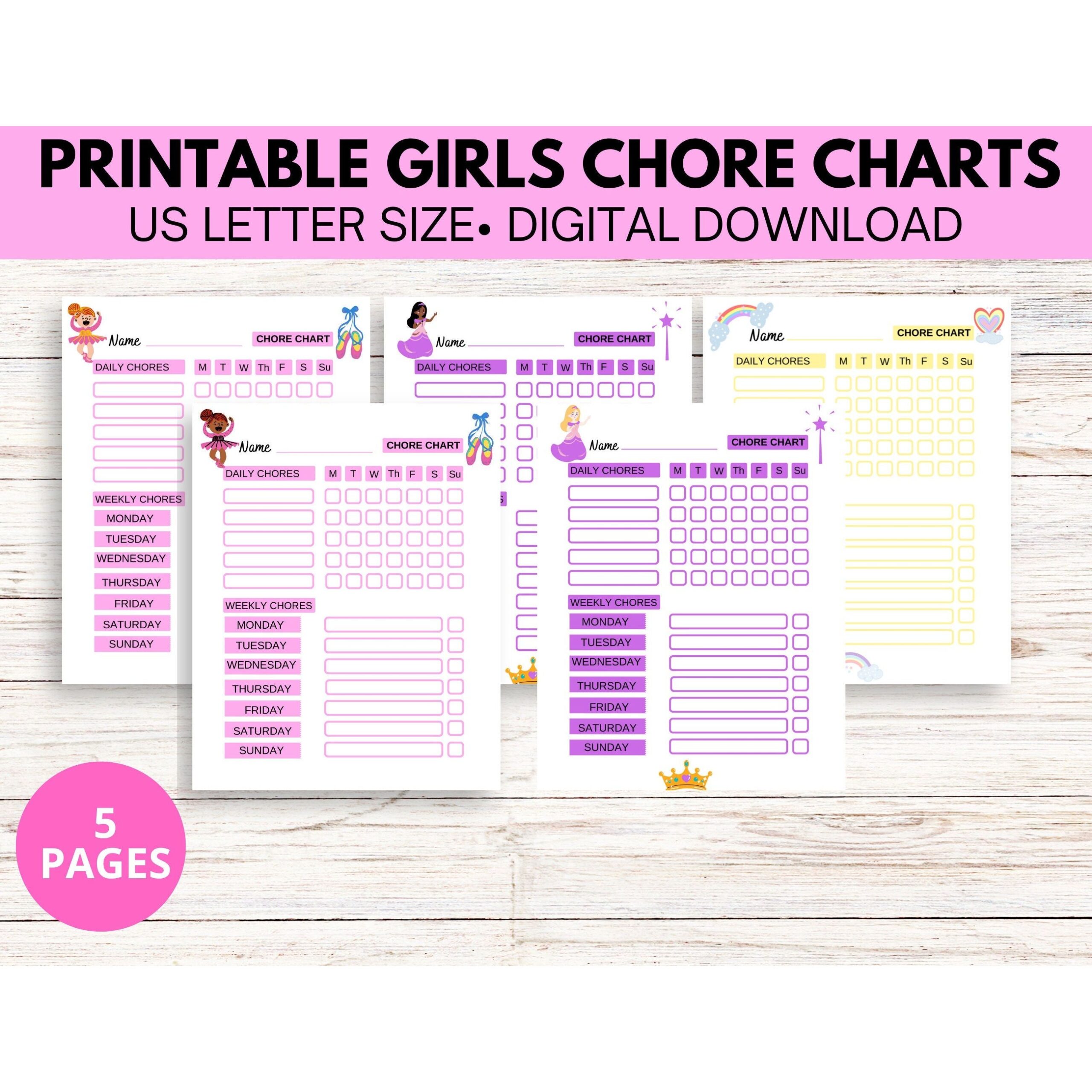 Printable Chore Chart for Kids