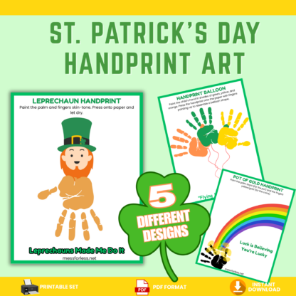 Handprint Craft for St. Patrick's Day