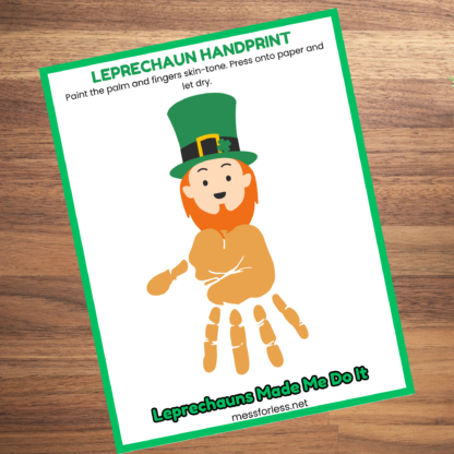 Handprint Craft for St. Patrick's Day - Image 8