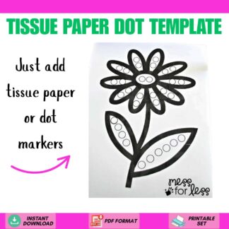 tissue paper dot template