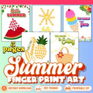 Summer finger print art