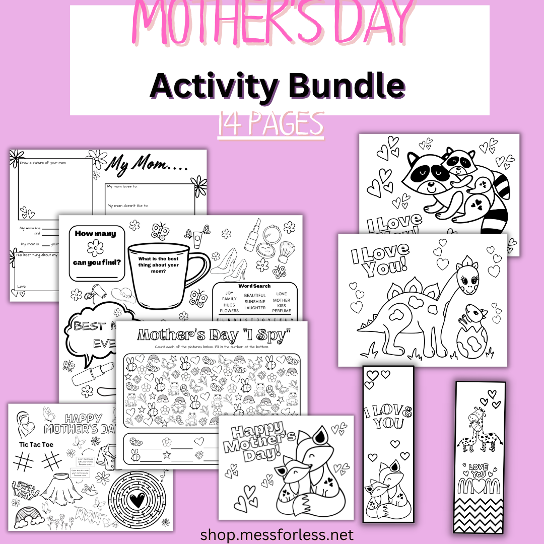 Printable Mother’s Day Activities Pack – Fun, Creative Printables Kids Will Love