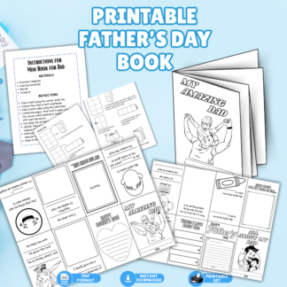 Printable Father’s Day Mini Book – A Sweet DIY Gift Kids Can Make